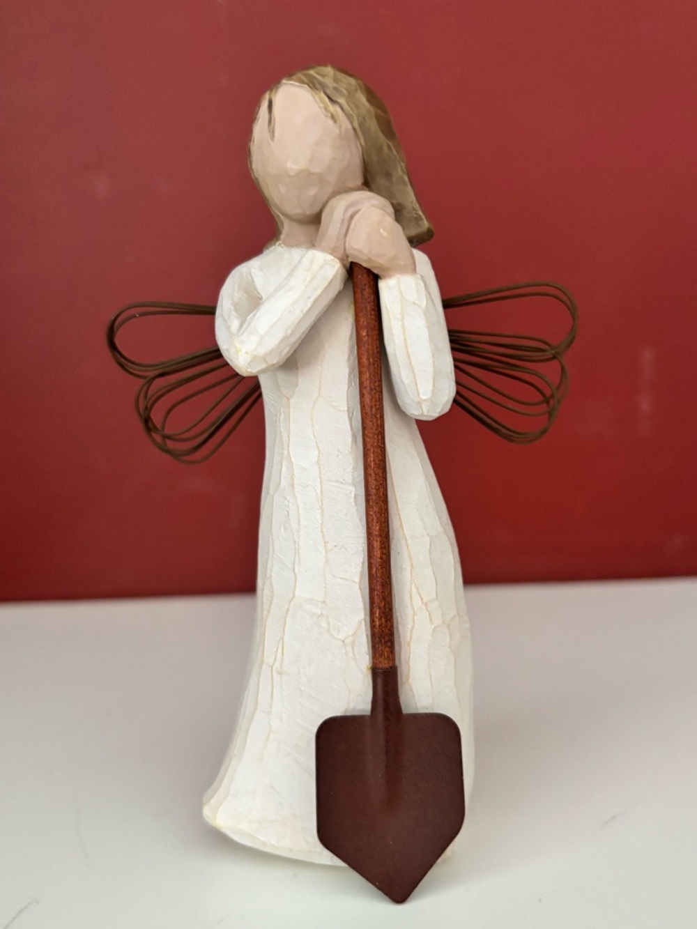 👛 (ANY 2/$25) WILLOW TREE Angel of the Garden Ornament 5.5”.